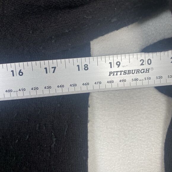 LOFT Black Sweater Beaded Peter Pan Collar Keyhole Back Size M - Picture 11 of 13